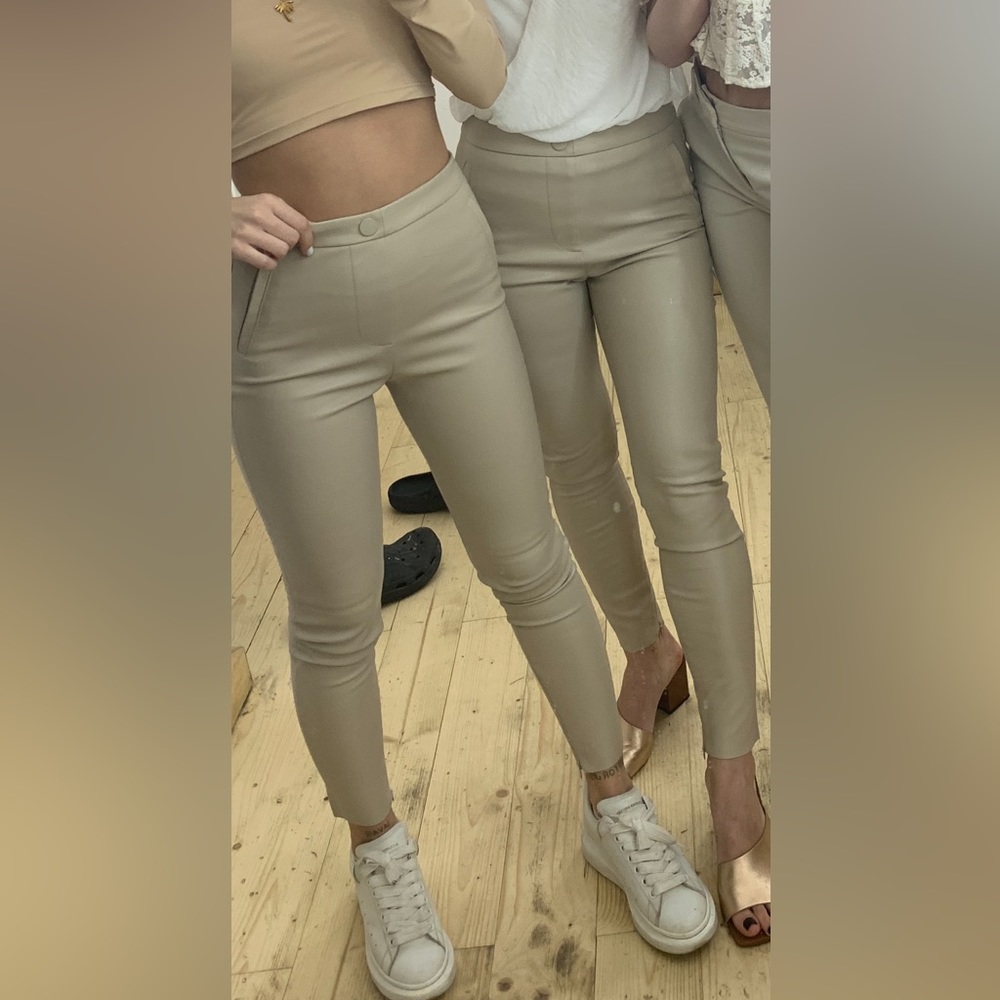 Zara leather pants, once worn, great condition.